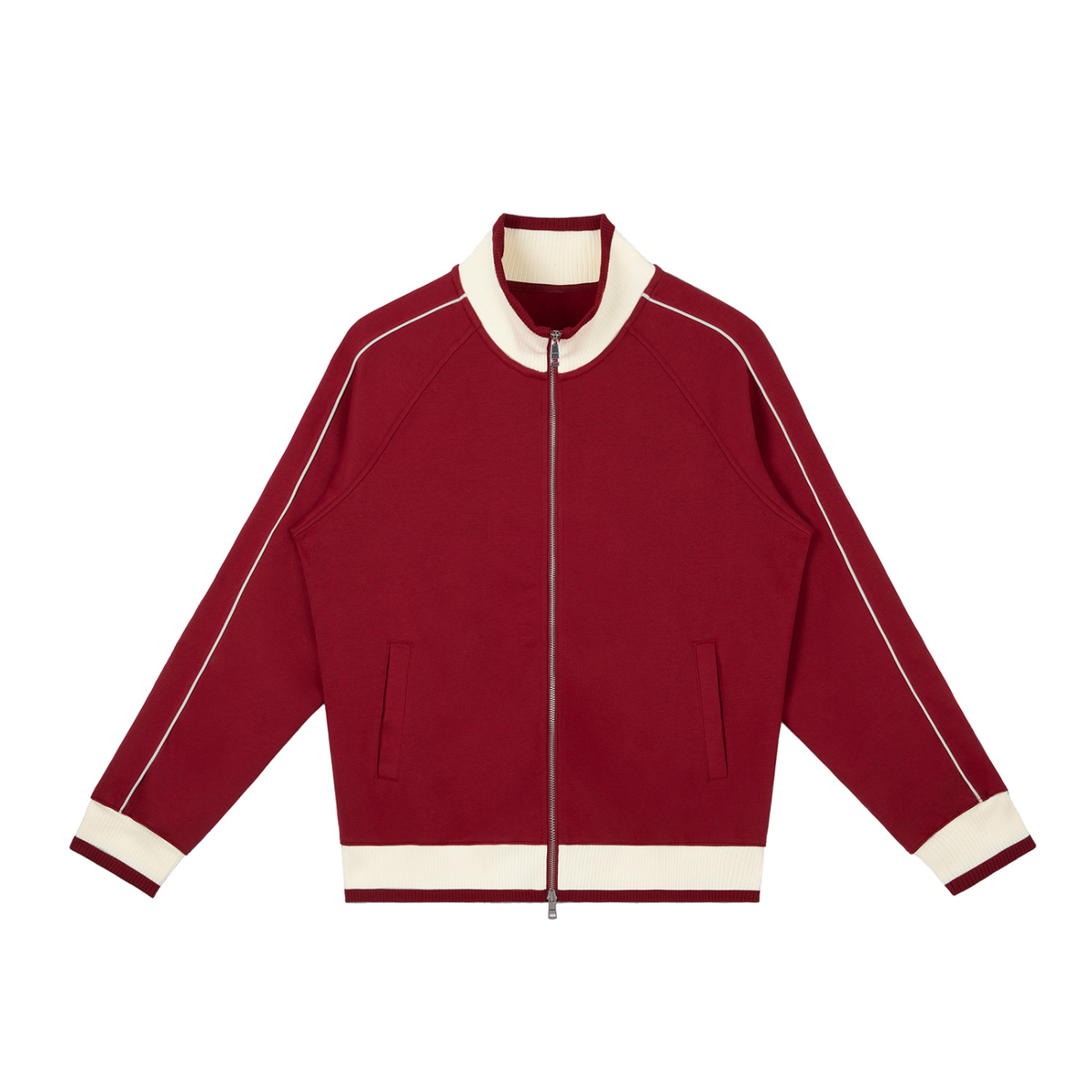 Color Block Raglan Sleeve Zip Track Jacket – Beauvais Collections Color Block Raglan Sleeve Zip Track Jacket – Beauvais Collections