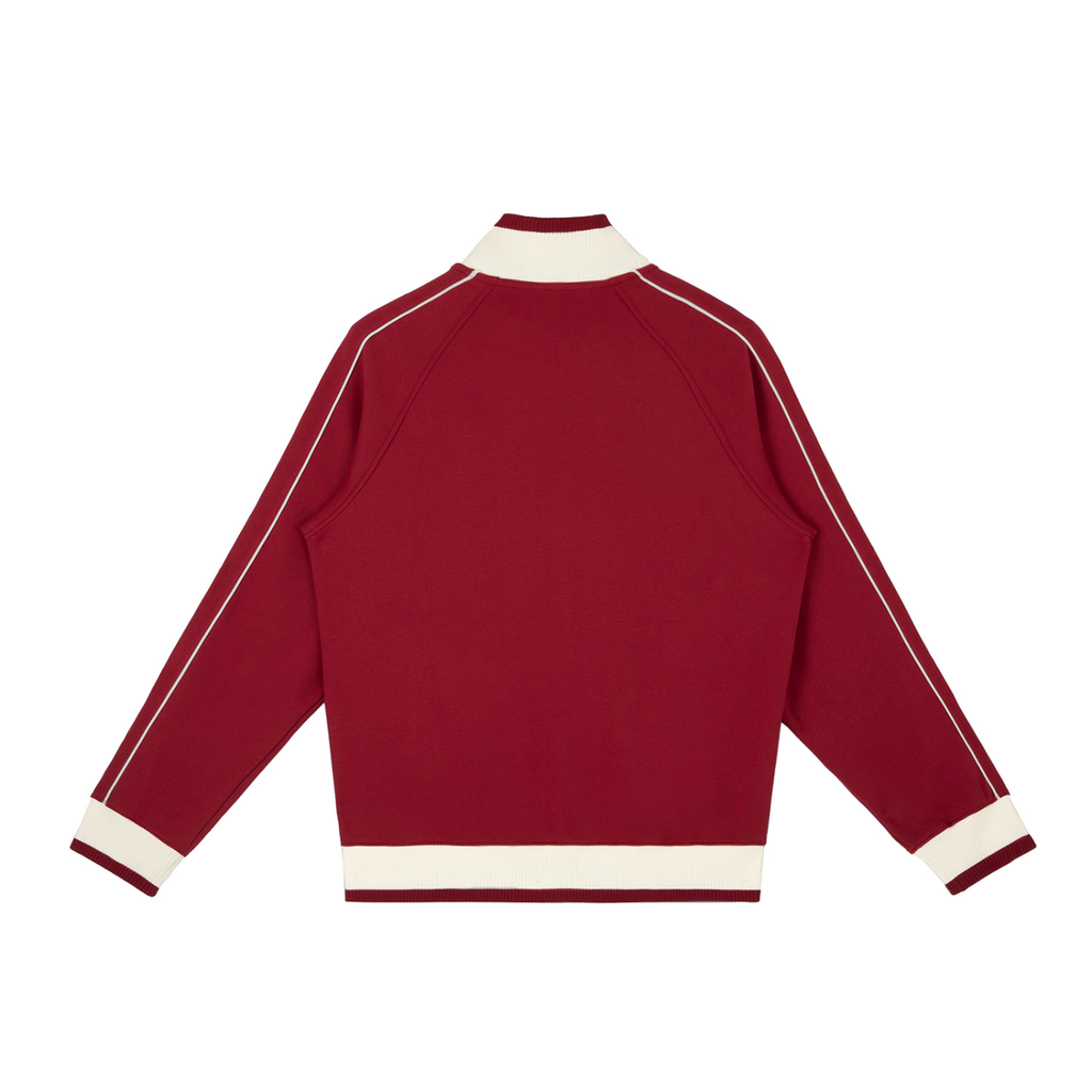 Color Block Raglan Sleeve Zip Track Jacket
